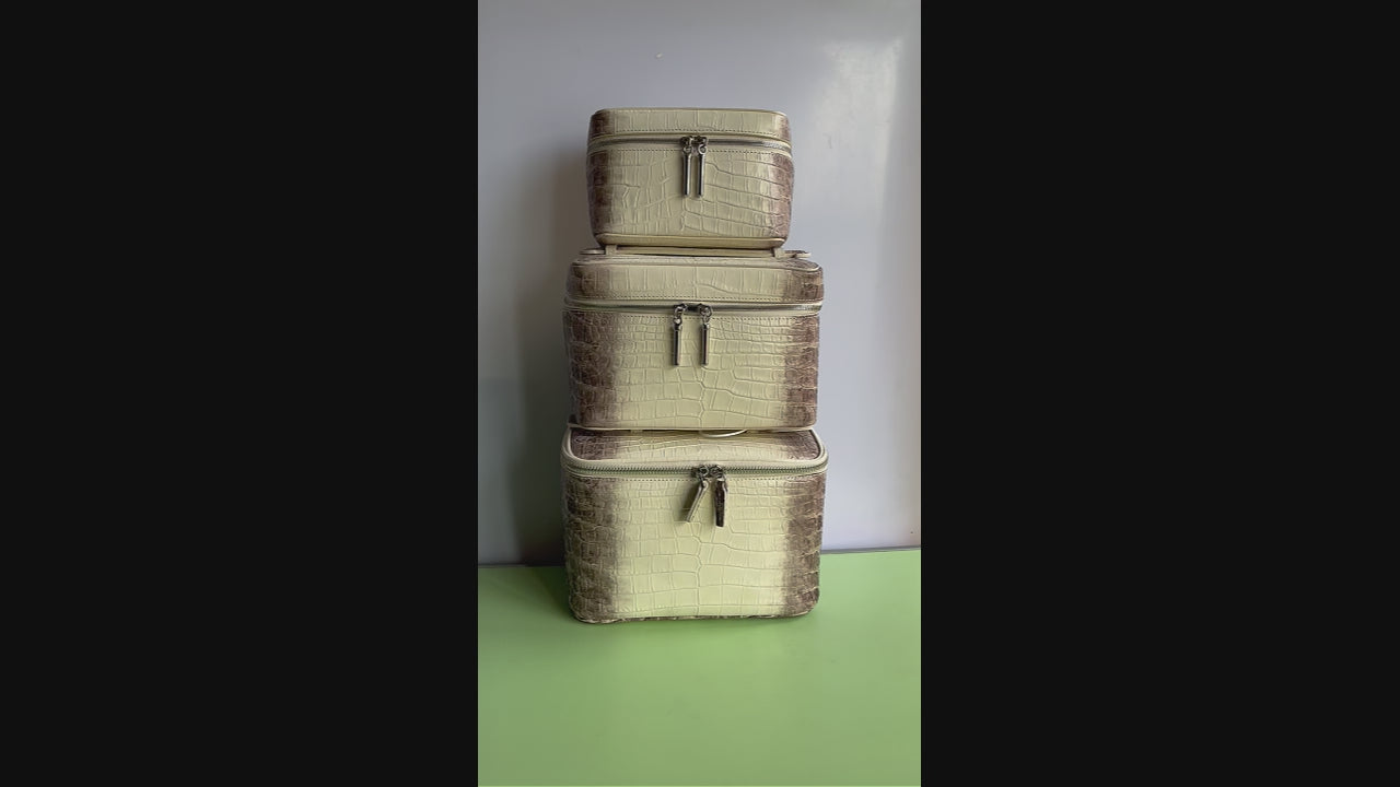 Leather train case