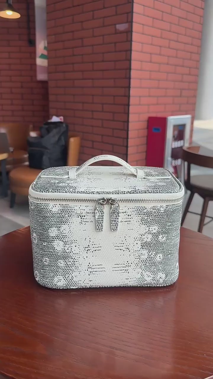 Leather train case