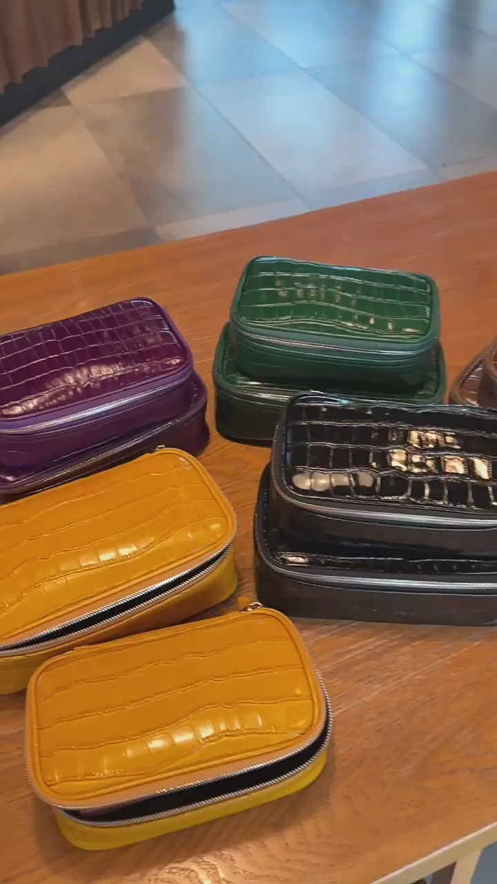Rectangular makeup bag