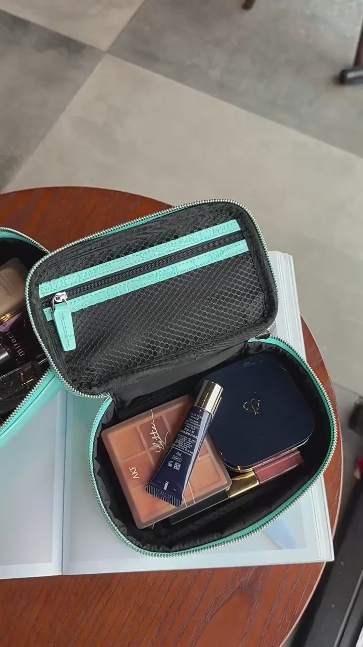 Rectangular makeup bag