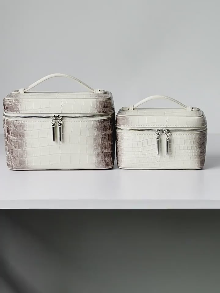 Leather train case