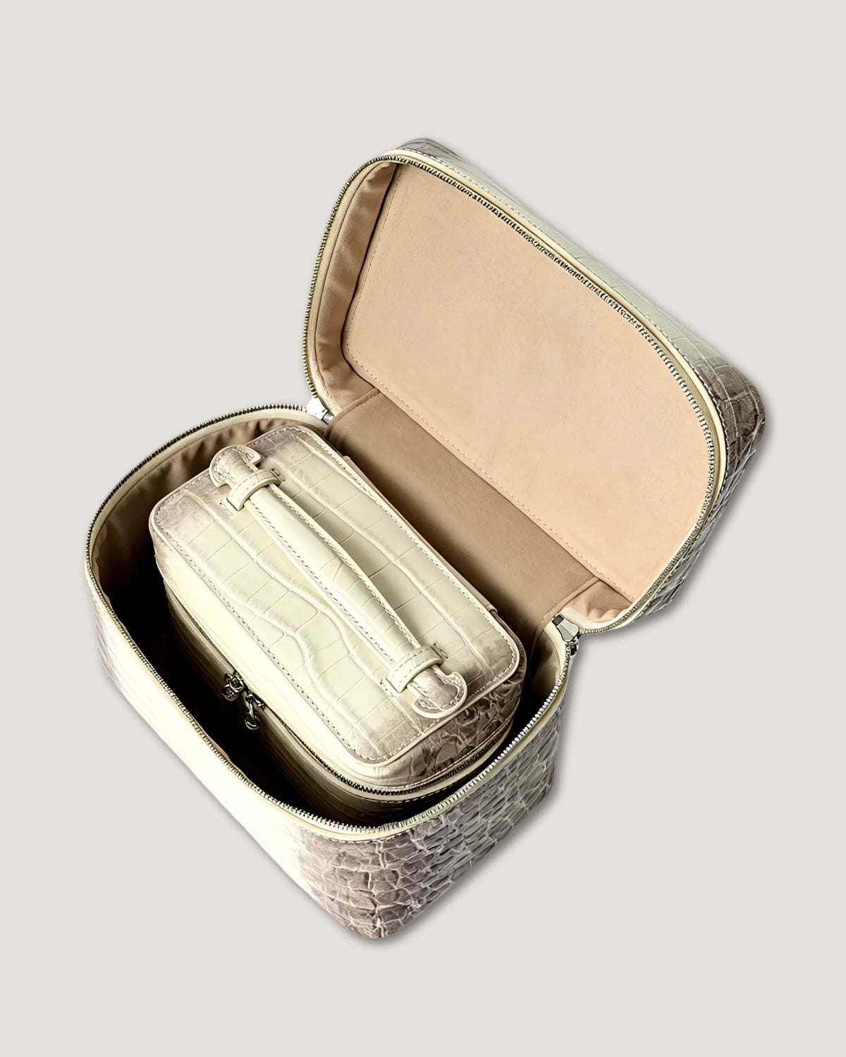 Leather train case