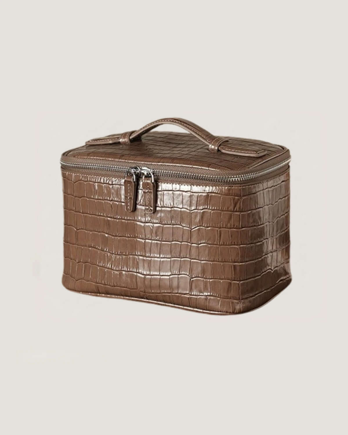 medium leather train case - Mivael