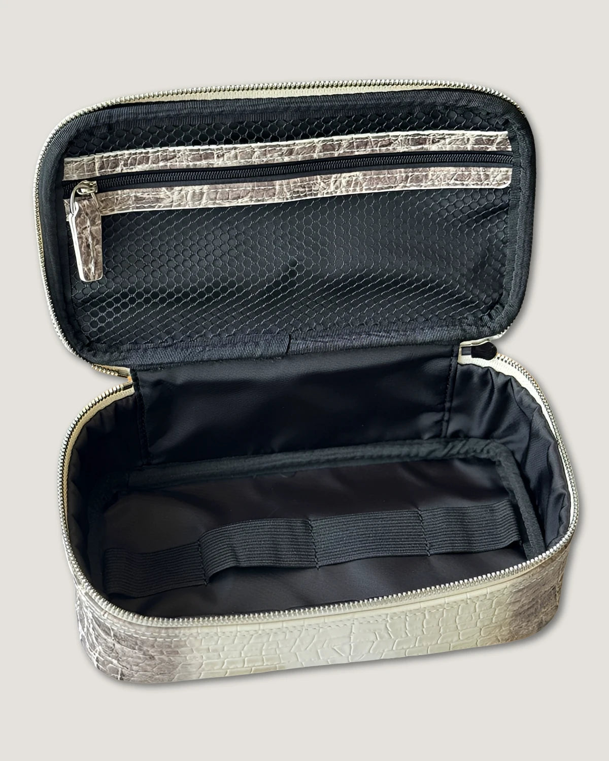 Rectangular makeup bag
