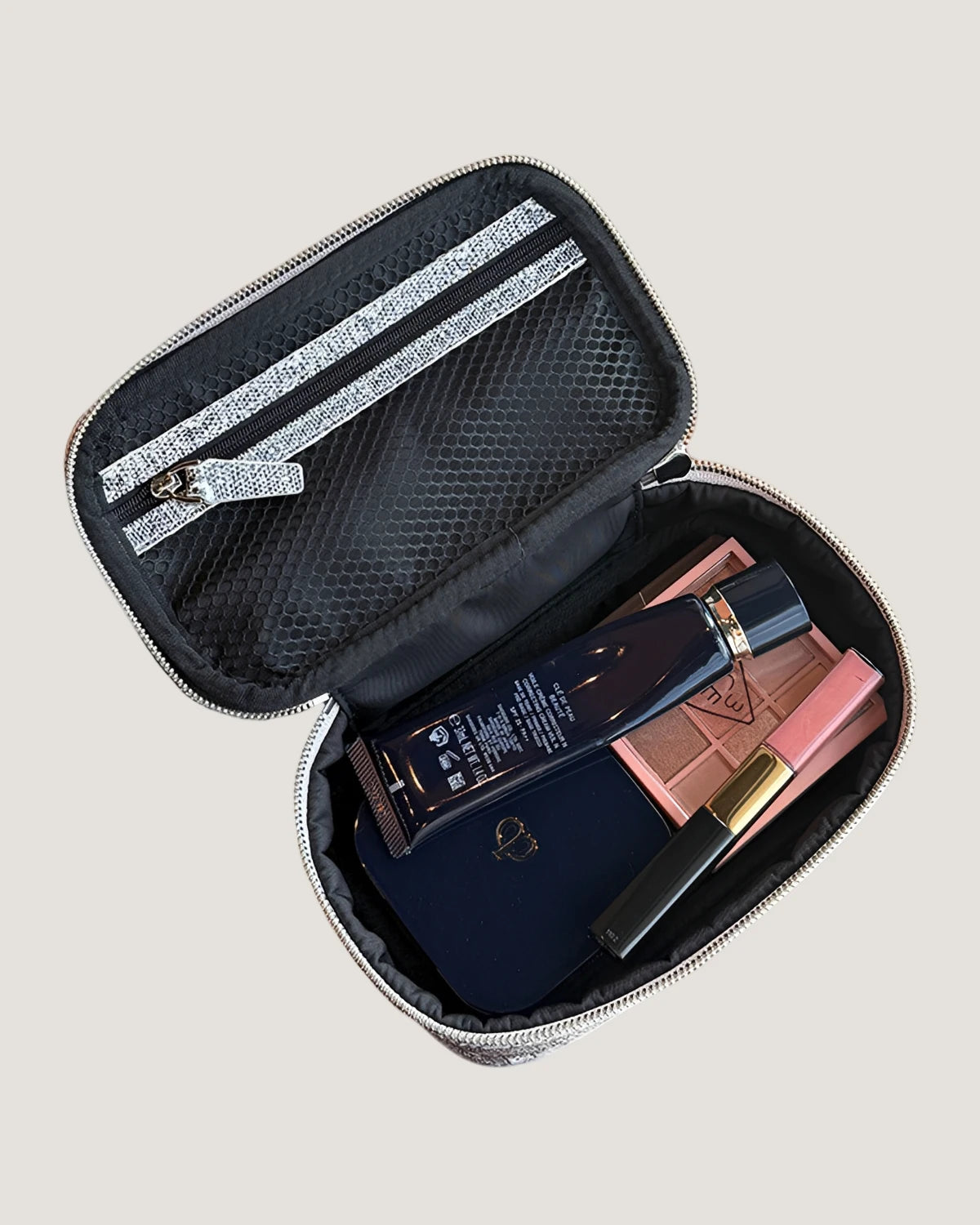 Rectangular makeup bag