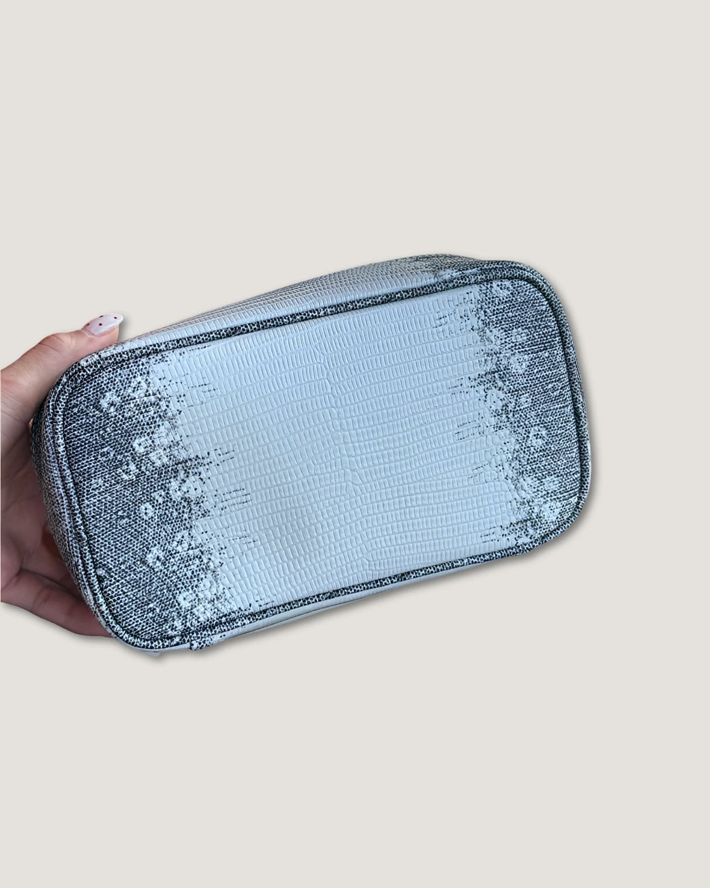 Rectangular makeup bag