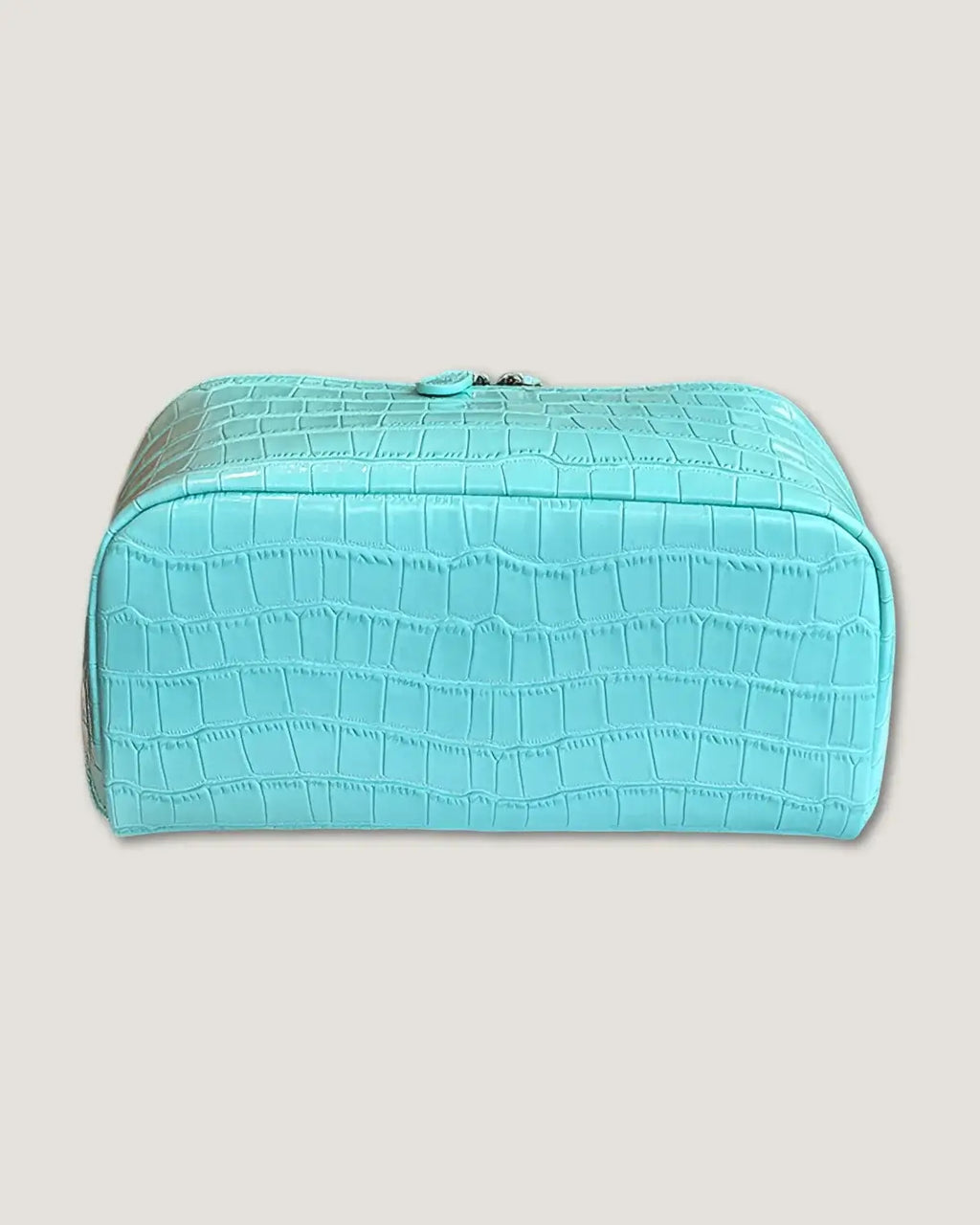 Layflat leather vanity bag