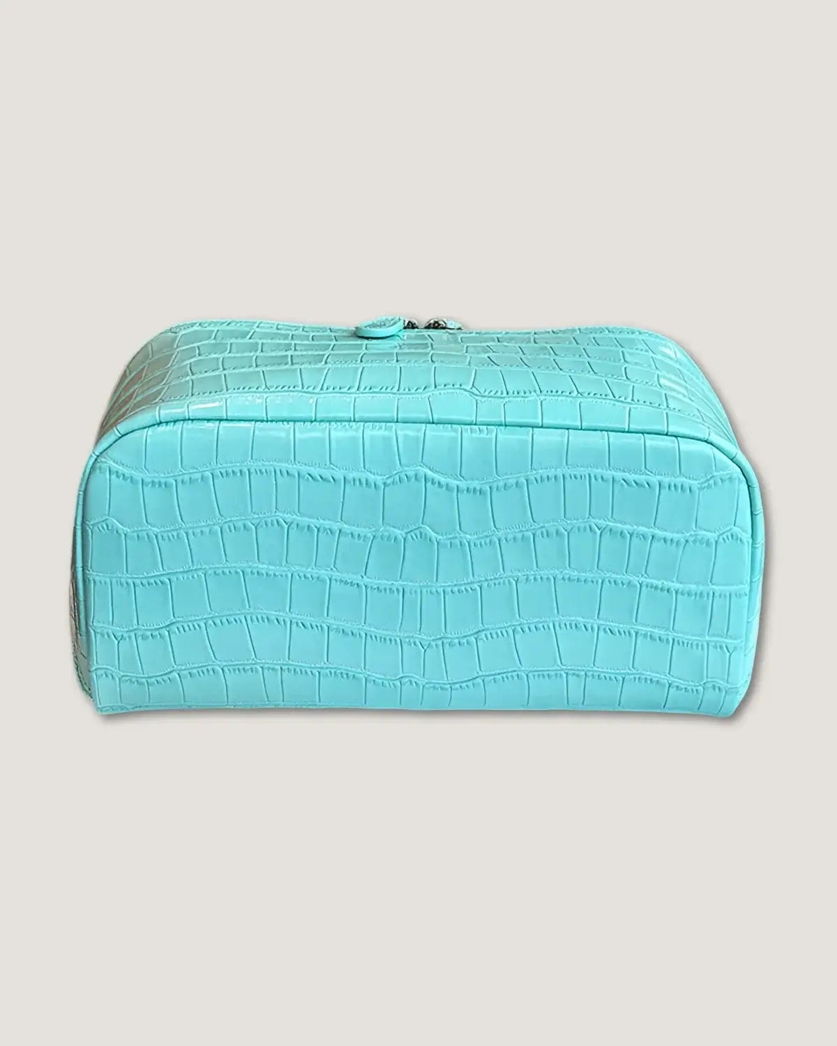 Layflat leather vanity bag