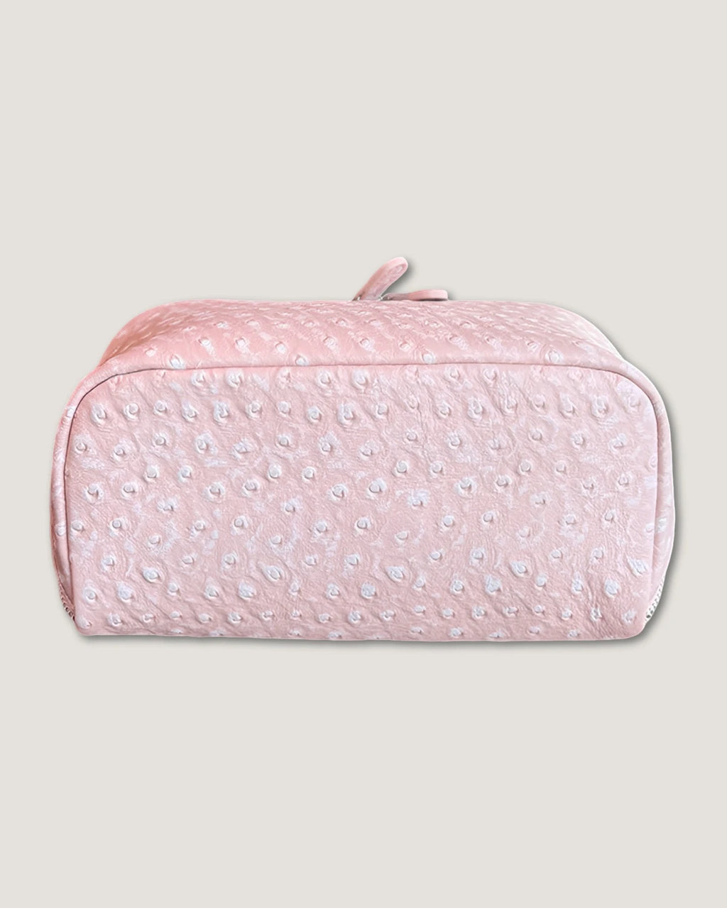 Layflat leather vanity bag