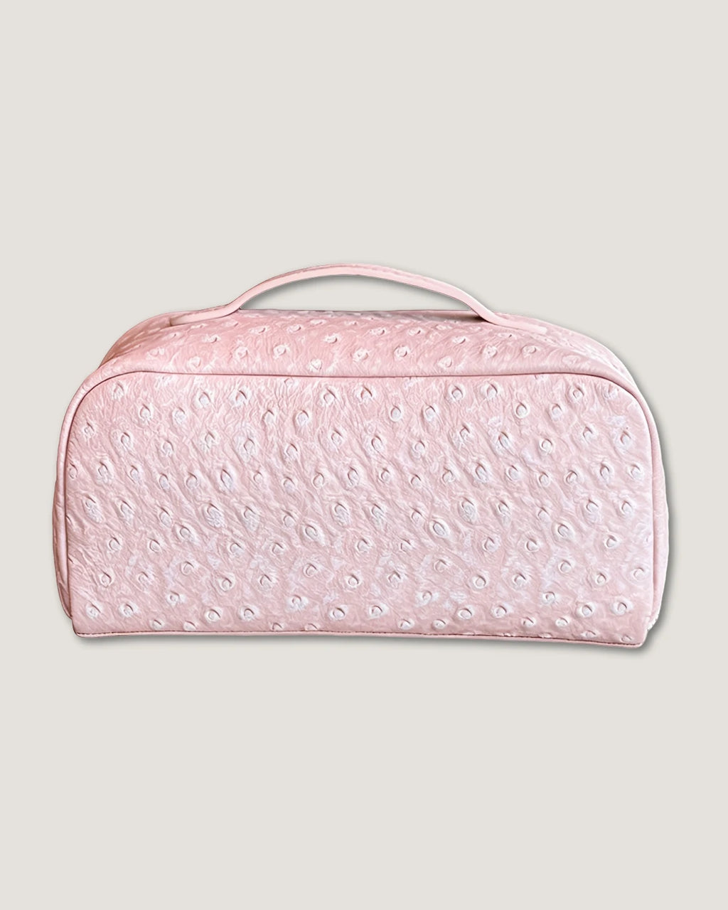 Layflat leather vanity bag