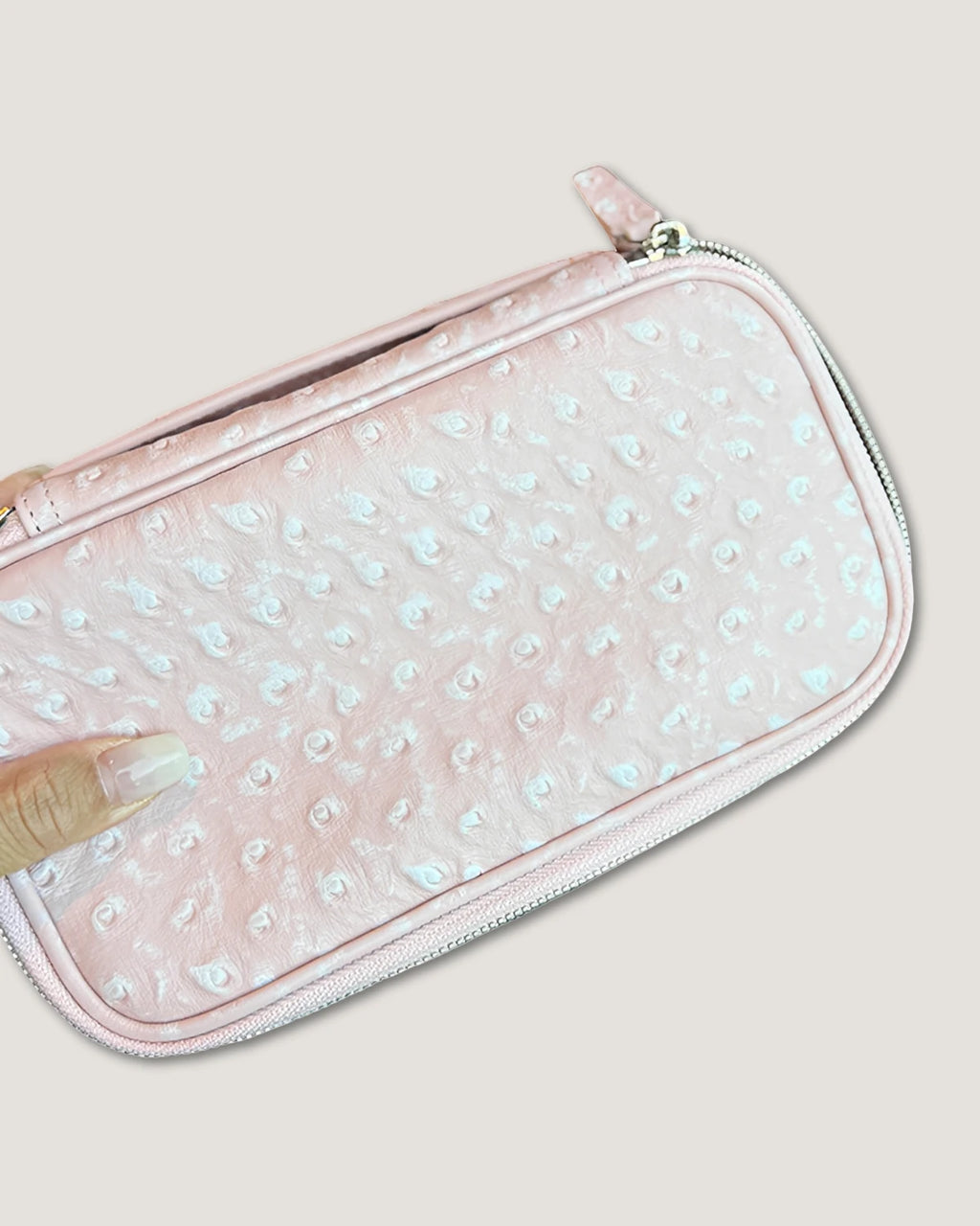 Rectangular makeup bag
