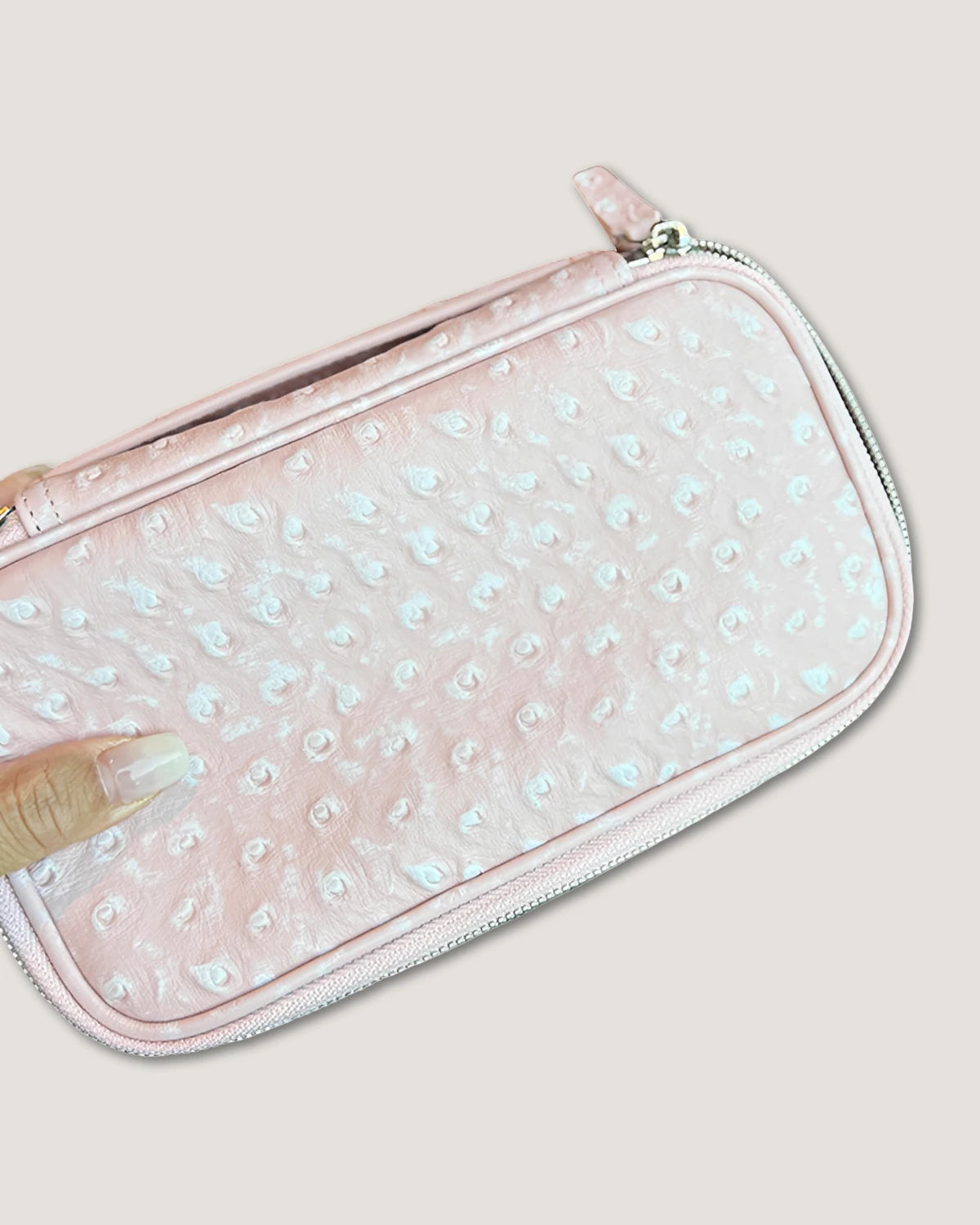 Rectangular makeup bag