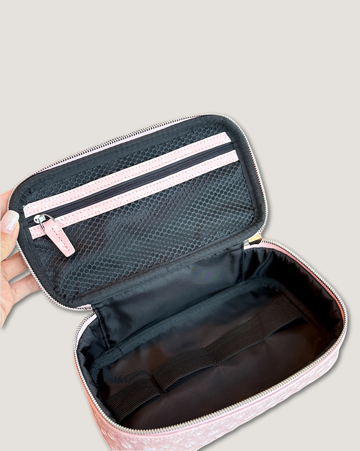 Rectangular makeup bag