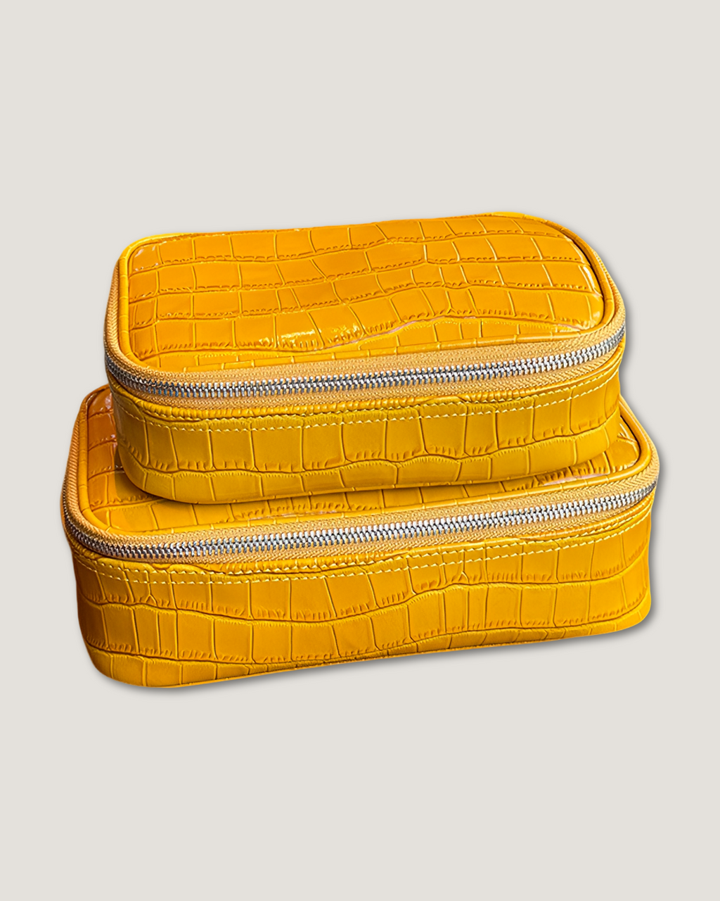 Rectangular makeup bag