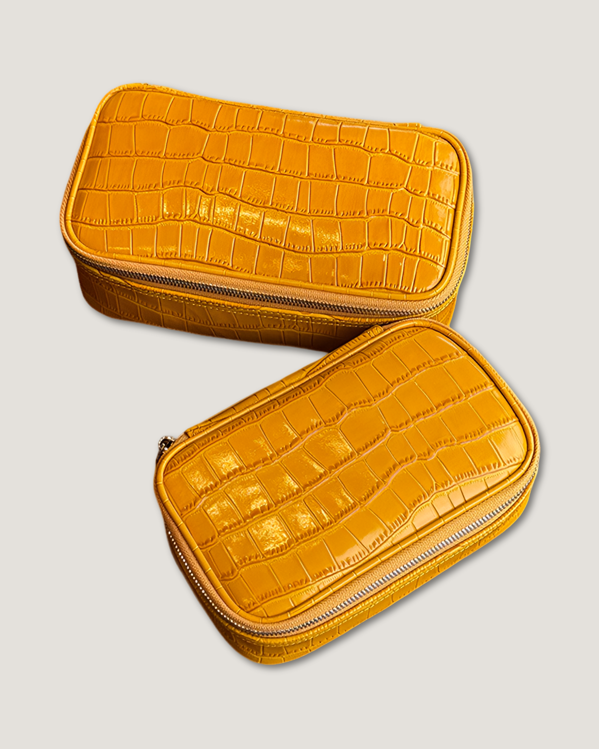 Rectangular makeup bag