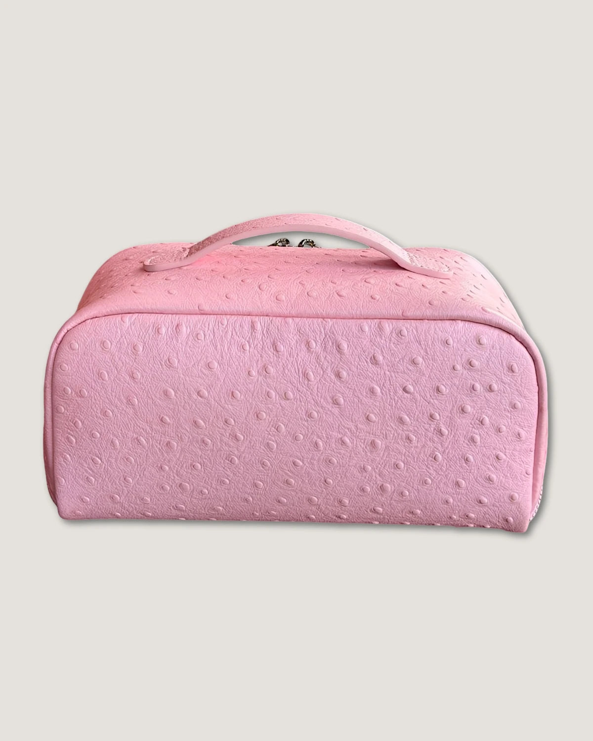 Layflat leather vanity bag
