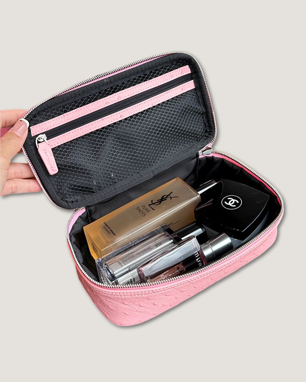 Rectangular makeup bag